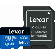 Карта памяти Lexar Micro SD 633X 64GB