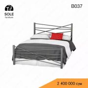 Двуспальная кровать в стиле Loft N4