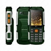 Мобильный телефон BQ-2430 Tank Power Green+Silver