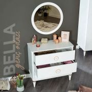 Комод с круглым настенным зеркалом «Bella» от Almila (Турция)