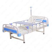 Кровать медицинская палатная с прикроватным столиком и ограждением ID-CS-10