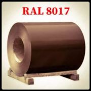 Рулон х/к оцинкованный 0,45х1250мм, RAL 8017 (шоколадно-коричневый)