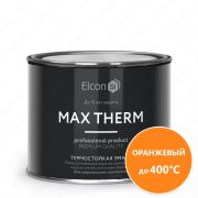 Термостойкая антикоррозионная эмаль Max Therm, оранжевый/400⁰С/0,4 кг