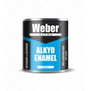 Алкидная краска«WEBER» (голубой) 0,9 КГ