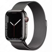 Смарт часы Apple Watch Series 7 GPS + Cellular, 45mm Stainless Steel Case with Milanese Loop