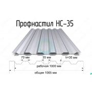 Профнастил НС-35 цинк 0.7мм