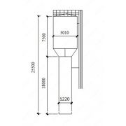 водонапорная башня V=50м3 Н=18м