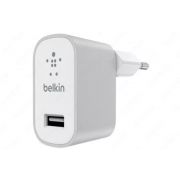 Сетевое зарядное устройство Belkin Mixit Metallic Home Charger (12W) USB 2.4A, silver