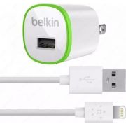 Сетевое зарядное устройство Belkin Home Charger USB 1A, Lightning 1.2m, white