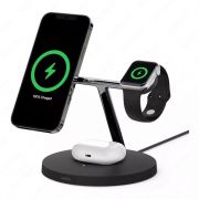 Беспроводное зарядное устройство Belkin MagSafe 3-in-1 Wireless Charger WIZ009vfBK черный