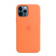 Силиконовый чехол Silicone Case with MagSafe Dark Orange для iPhone 12 Pro