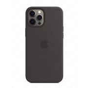 Силиконовый чехол Silicone Case with MagSafe Black для iPhone 12 Pro