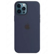 Силиконовый чехол Silicone Case with MagSafe Blue для iPhone 12 Pro Max