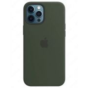 Силиконовый чехол Silicone Case with MagSafe Dark Green для iPhone 12 Pro Max