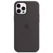 Силиконовый чехол Silicone Case with MagSafe Black для iPhone 12 Pro Max