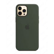 Силиконовый чехол Silicone Case with MagSafe Dark green для iPhone 12 Pro