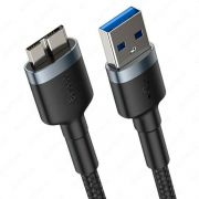 Кабель Baseus cafule Cable USB3.0 Male TO Micro-B 2A 1m CADKLF-D0G