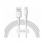 Кабель Baseus Mini White Cable USB - Micro USB 4 A 2 м CAMSW-E02