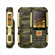 Мобильный телефон BQ-2430 Tank Power Camouflage+Gold