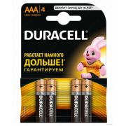 Батарейки DURACELL ААА 4шт