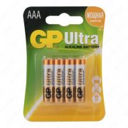 Батарейка GP ULTRA+ ALKALINE (LR03) 4*BL