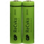 Аккумулятор GP NiMH 1.2V 2600mAh (R6) AA ReCyko 2*BL