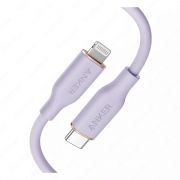 Type-C кабель Anker PowerLine III Flow USB-C with Lightning Connector 3ft Purple (A8662HQ1)