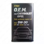 Синтетическое моторное масло Mannol O.E.M. for Chevrolet Opel 5W-30 (Metal) 1л