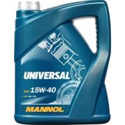 Минеральное моторное масло Mannol UNIVERSAL 15w40 API SG/CD 5л