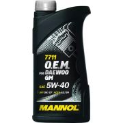 Синтетическое моторное масло Mannol 7711 O.E.M.for Daewoo GM 5W-40 1л