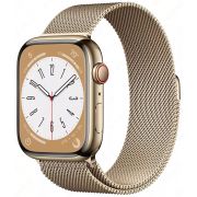 Умные часы Apple Watch Series 8 45mm Gold Stainless Steel Case with Milanese Loop Gold (Black, Silver)