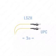 Монтажный оптический шнур «SNR» FC/UPC SM, 3 метра (Арт. SNR-PC-FC/UPC-3m)