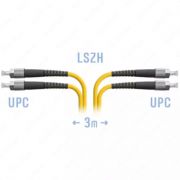 Оптический патчкорд «SNR» FC/UPC SM Duplex, 3 метра (Арт. SNR-PC-FC/UPC-DPX-3m)