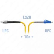 Оптический патчкорд «SNR» LC/UPC-FC/UPC-SM 10 метров (Арт. SNR-PC-LC/UPC-FC/UPC-10m)