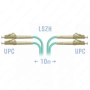 Оптический патчкорд «SNR» LC/UPC Duplex, 10 метров (Арт. SNR-PC-LC/UPC-MM-DPX-10m)