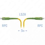 Оптический патчкорд «SNR» SC/APC SM 3 метра (Арт. SNR-PC-SC/APC-3m)