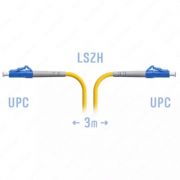 Оптический патчкорд «SNR» LC/UPC SM, 3 метра (Арт. SNR-PC-LC/UPC-3m)