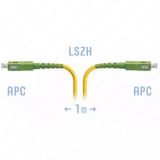 Оптический патчкорд «SNR» SC/APC SM 1 метр (Арт. SNR-PC-SC/APC-1m)