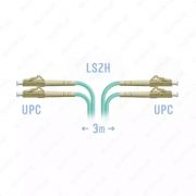 Оптический патчкорд «SNR» LC/UPC Duplex, 3 метра (Арт. SNR-PC-LC/UPC-MM-DPX-3m)