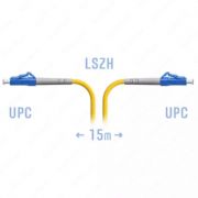 Оптический патчкорд «SNR» LC/UPC SM, 15 метров (Арт. SNR-PC-LC/UPC-15m)