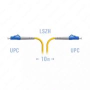 Оптический патчкорд «SNR» LC/UPC SM, 10 метров (Арт. SNR-PC-LC/UPC-10m)