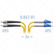 Оптический патчкорд «SNR» LC/UPC-FC/UPC SM Duplex, 3 метра (Арт. SNR-PC-LC/UPC-FC/UPC-DPX-3m)