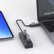 USB хаб type C HUB 7 v 2 Мини док станиция перечисление есть