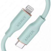 USB кабель Anker PowerLine III Flow USB-C with Lightning Connector 3ft Green A8662H61