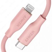 USB кабель Anker PowerLine III Flow USB-C with Lightning Connector 3ft Pink A8662H51