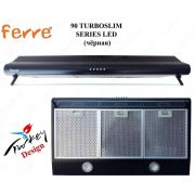 Вытяжка FERRE 90 TURBOSLIM SERIES LED (черная)