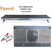 Вытяжка FERRE 90 TURBOSLIM SERIES LED (металлик)