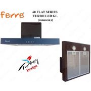 Вытяжка FERRЕ 60 FLAT SERIES TURBO/LED GL (шоколад)