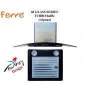 Вытяжка FERRЕ 60 GLASS SERIES TURBO/baffle (чёрная)