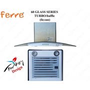 Вытяжка FERRЕ 60 GLASS SERIES TURBO/baffle (белая)